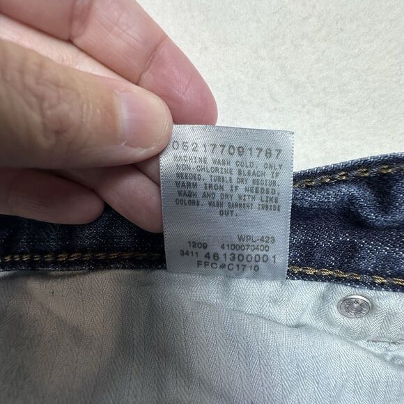 Levis Silvertab Shorts Mens 34 Blue 12" Grunge Denim Jean Shorts Jorts Y2K - Picture 12 of 13